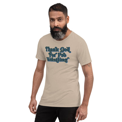 Thank God for Pro Wrestling Tee – Vintage Tri-Blend